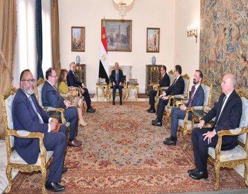 الرئيس السيسى يستقبل السيد مسعد بولس كبير مستشار الرئيس الأمريكى للشؤن العربيه