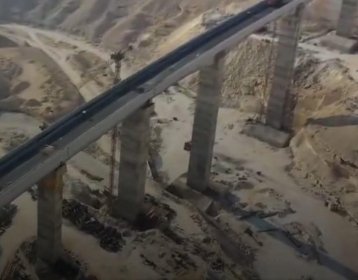 اكتمال انشاء اعلى كوبري فى مصر بارتفاع ٩٠متر